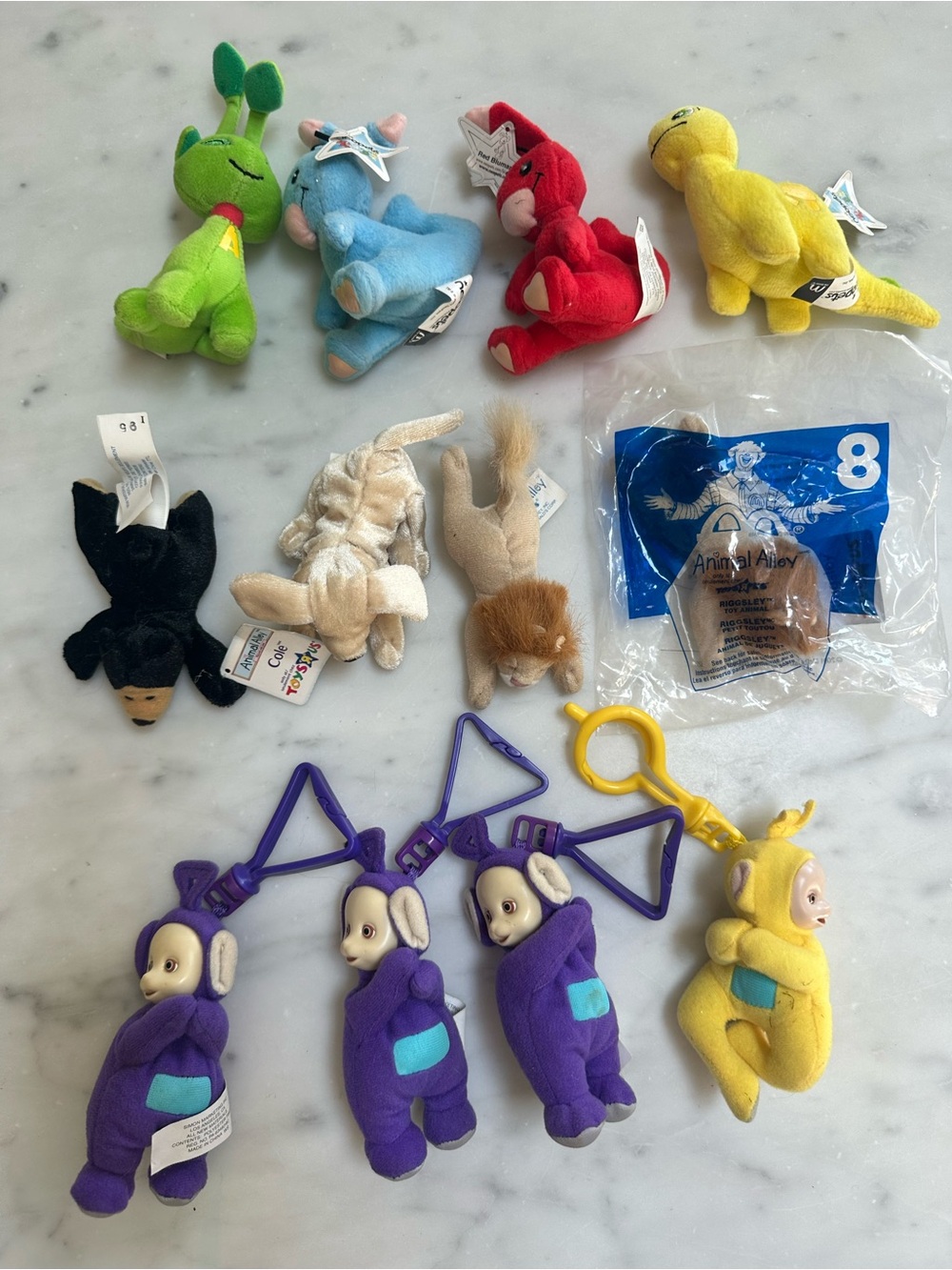 Vintage McDonald's Teletubbies, Animal Alley, & Neopets Toys